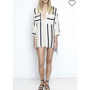 Faithfull the Brand Baia Striped Shirt Dress